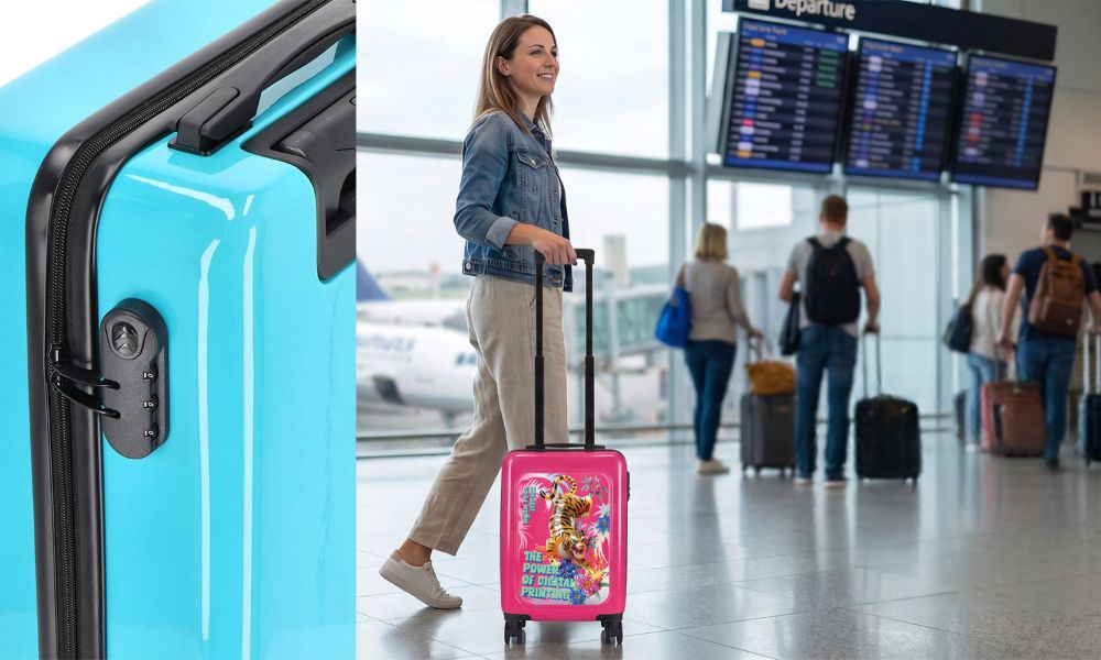 Bedrukte trolleys zijn veiliger met een cijferslot